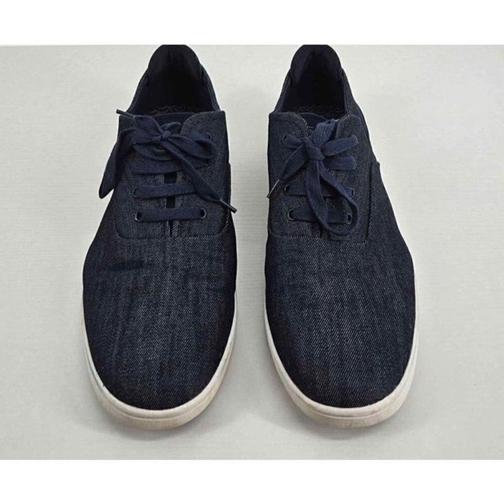 Steve Madden Mens Fathom Navy Low Top Lace-up Fashion Sneakers Sz 11.5